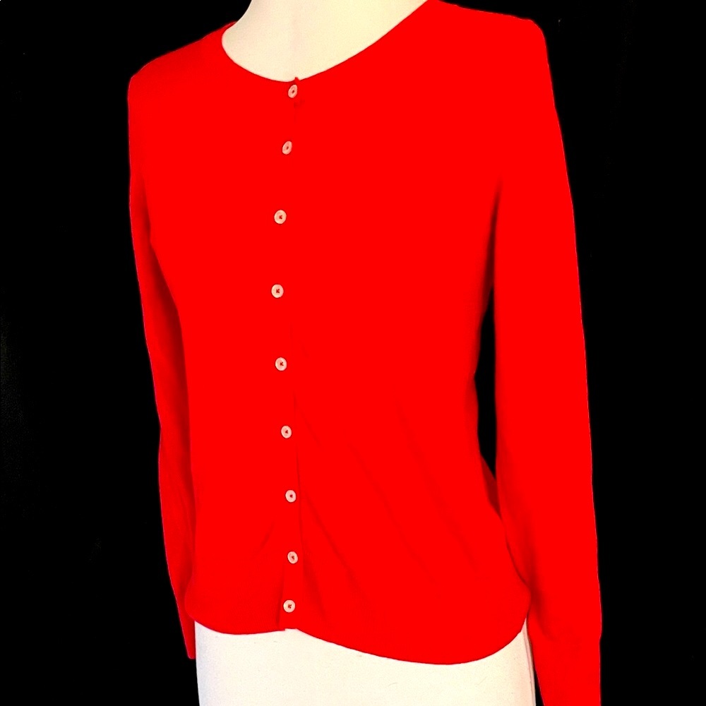 Women’s VINTAGE OLD NAVY  Red Button-Up Cardigan Sz S